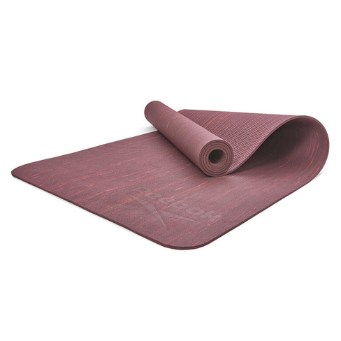 Коврик для йоги Reebok Camo, 5 мм, красный/коричневый