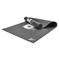 Коврик для йоги Reebok, 4 мм, двусторонний, черный