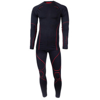 Комплект мужского функционального нижнего белья | Термобелье | Бесшовные | Черный Красный BLACK SNAKE, цвет rot