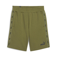 Мужские шорты PUMA Essentials+ Tape оливково-зеленого цвета