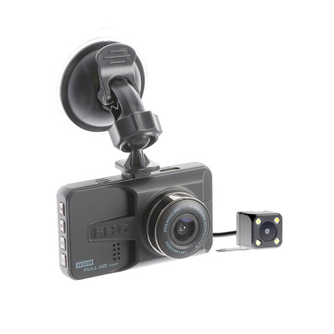 Видеорегистратор cartage 2 камеры, hd 1920×1080p, tft 3.0, обзор 160° Cartage