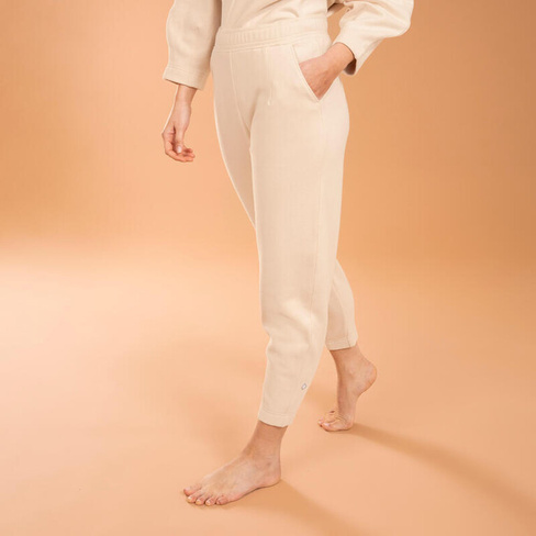 Мягкие теплые бежевые брюки для йоги морковного цвета KIMJALY, цвет beige