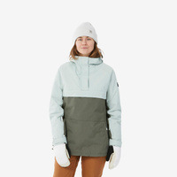 Куртка лыжная сноубордическая женская на полмолнии (анорак) - SNB 100 хаки DREAMSCAPE, цвет gruen