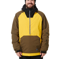Куртка мужская для лыж/сноуборда - RAIL горчично-оливковый Light Board Corp, цвет gelb