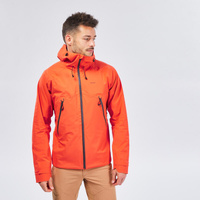Куртка мужская непромокаемая походная - MH500 оранжевая QUECHUA, цвет orange