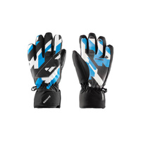 Перчатки MELLAU.GTX бирюзовые дышащие водонепроницаемые ветрозащитные ZANIER, цвет blau