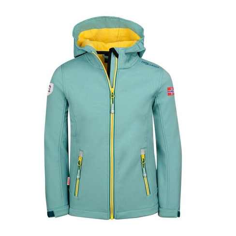 Куртка софтшелл для девочек Trollfjord glacier зеленый/салатовый TROLLKIDS, цвет gelb