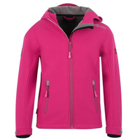 Куртка софтшелл для девочек Trollfjord водоотталкивающая пурпурный/серый TROLLKIDS, цвет grau