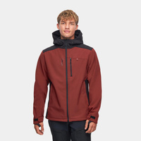 Куртка софтшелл мужская ветрозащитная теплая для горных походов Alpinus ASO, цвет rot