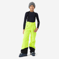 Детские лыжные штаны теплые непромокаемые - 500 ПНФ неоновый желтый WEDZE, цвет gelb
