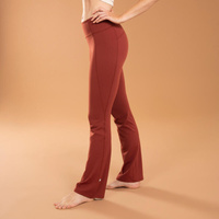 Леггинсы динамические расклешенные брюки для йоги премиум - терракотовый KIMJALY, цвет braun
