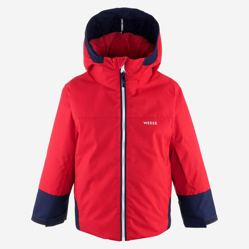 Лыжная куртка 500 PULL'N детская красная/темно-синяя WEDZE, цвет blau