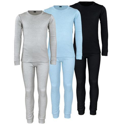 Детское термобелье, комплект из 3 штук | Рубашка + брюки | Серый/Голубой/Черный BLACK SNAKE, цвет blau