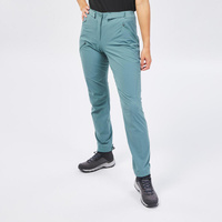 Походные брюки женские для горного туризма - MH500 зеленый/серый QUECHUA, цвет gruen