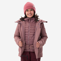 Лыжная куртка детская 3-в-1 водонепроницаемая - FR 900 розовый WEDZE, цвет rosa