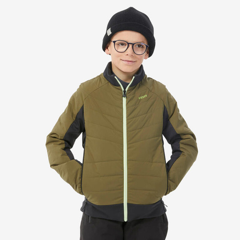 Лыжная куртка-пуховик детская легкая - 900 хаки WEDZE, цвет gruen