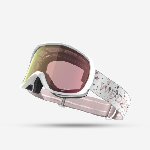 Лыжные очки, сноубордические очки для детей/взрослых для плохой погоды - G 500 S1 белые WEDZE, цвет weiss
