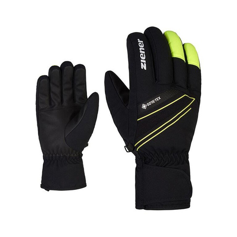 Лыжные перчатки Gunar Gtx мужские - черные ZIENER, цвет gelb