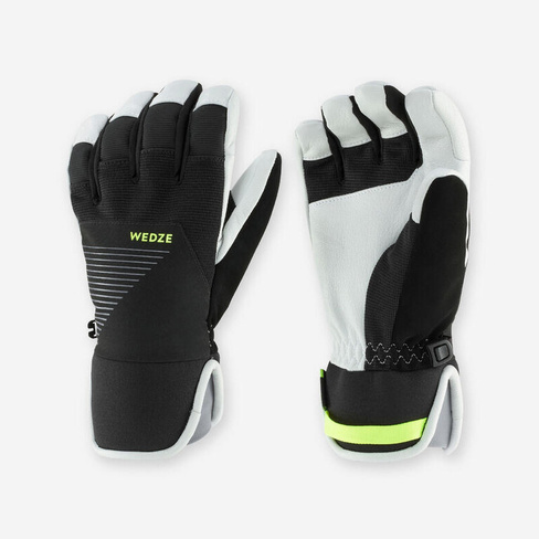 Лыжные перчатки детские теплые непромокаемые - 900 черный WEDZE, цвет gelb