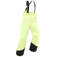 Лыжные штаны детские - 500 ПНФ теплые непромокаемые бледно-желтые WEDZE, цвет gelb
