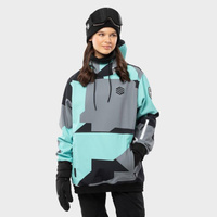 Женская зимняя спортивная сноубордическая куртка W1-W Ushuaia SIROKO бирюзовая