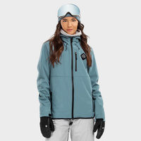 Женская зимняя спортивная сноубордическая куртка для W2-W Beluga SIROKO стальная синяя