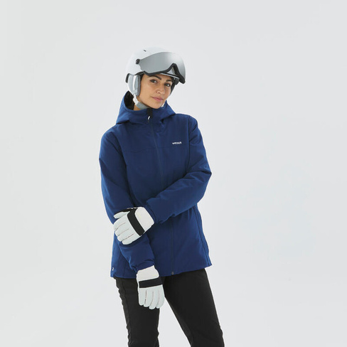 Женская непромокаемая лыжно-зимняя куртка Wedze Ski-P JKT100 синяя
