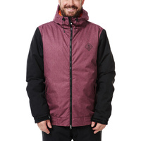 Мужская куртка для лыж/сноуборда - GATE бордовый черный Light Board Corp, цвет schwarz