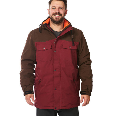 Мужская куртка для лыж/сноуборда - STANLEY темно-коричневый бордовый Light Board Corp, цвет braun