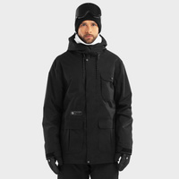 Мужская куртка для сноуборда премиум-класса для зимних видов спорта ULTIMATE Pro Edgewood SIROKO Black