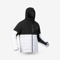 Мужская лыжная куртка теплая средней длины - 100 серый/черный WEDZE, цвет schwarz