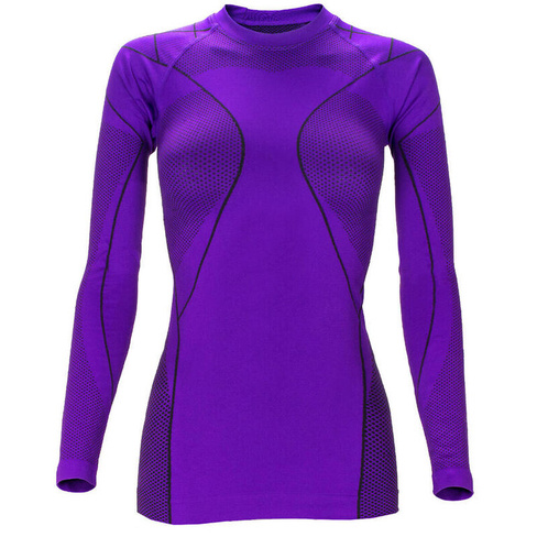 Спортивная футболка | Термобелье | Женщина | Бесшовные | Фиолетовый BLACK SNAKE, цвет purpura