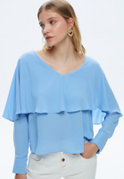 Блузка adL с длинным рукавом, синий