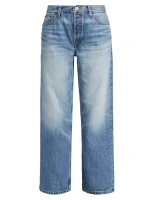 Свободные укороченные джинсы со средней посадкой Re/Done, цвет vintage flow