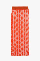 Юбка Zara Knit - Limited Edition, оранжевый