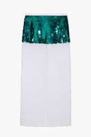 Юбка Zara Contrast Sequinned - Limited Edition, белый