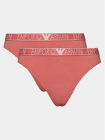 Комплект из 2 бразильских женских трусов Emporio Armani Underwear, розовый