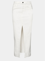 Джинсовая юбка стандартного кроя Sisley, белый