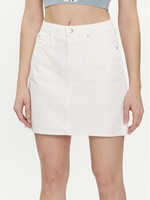 Джинсовая юбка стандартного кроя Calvin Klein, белый