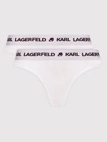 Набор из 2 стрингов Karl Lagerfeld, белый