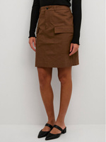 Мини-юбка стандартного кроя Kaffe, коричневый