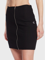Мини-юбка приталенного кроя Calvin Klein, черный