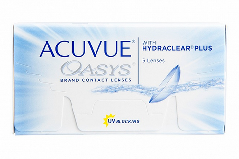 Контактные линзы ACUVUE OASYS with HYDRACLEAR Plus 6 шт