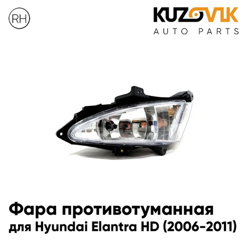 Фара противотуманная правая Hyundai Elantra HD (2006-2011) KUZOVIK