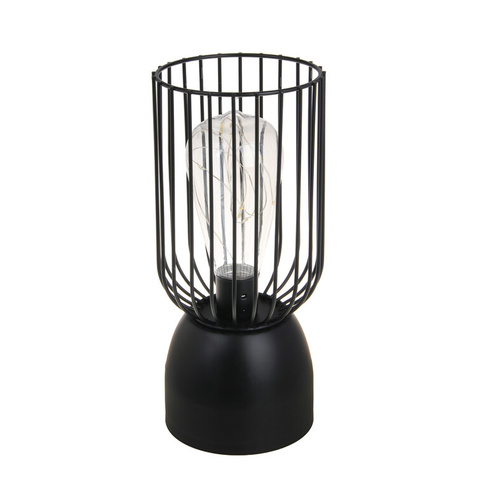 Светильник LED в стиле лофт, 11х11х24,5 см, металл, пластик,цвет черный