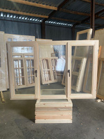 Деревянное окно со стеклопакетом ОДСП 1200х1800