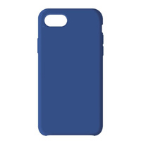 Силиконовая накладка для iPhone SE (2020/2022) (SC) синяя Partner