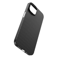 Пластиковая накладка Hoco MagSafe для iPhone 14 Pro Max под карбон черная