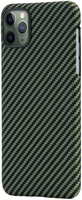Кевларовая накладка Cabal Premium для iPhone 11 Pro Max черно-зеленая