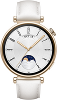 Умные часы Huawei Watch GT 4 white (белый) с кожаным ремешком